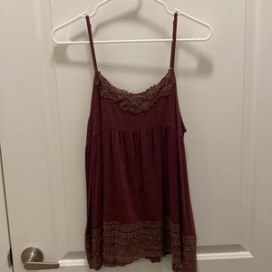Maroon tank top